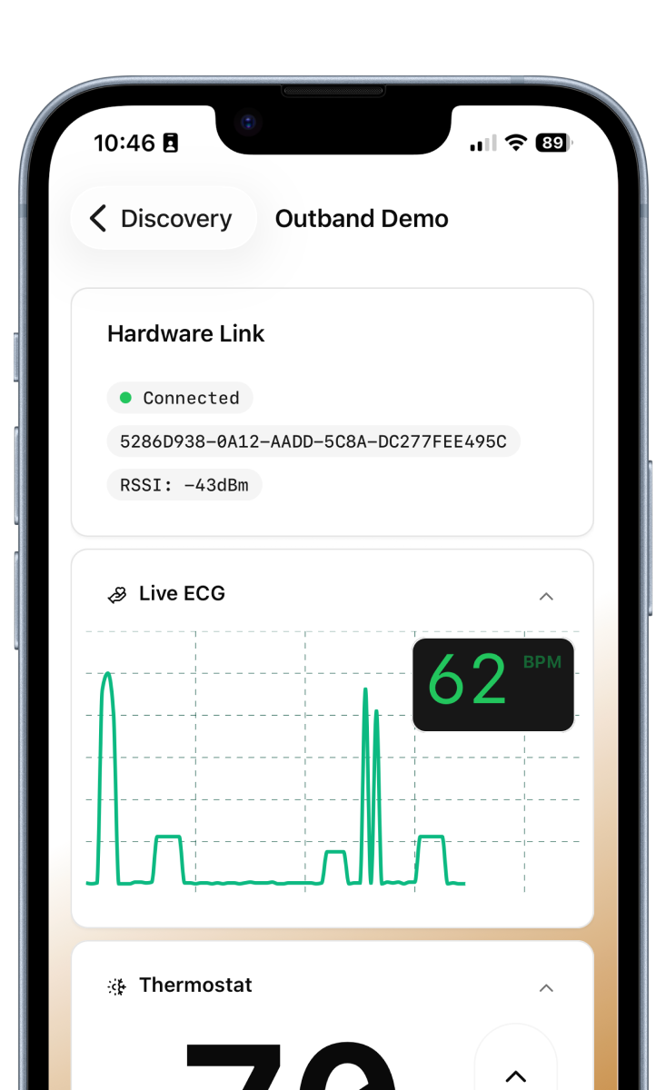 Outband Connected mockup